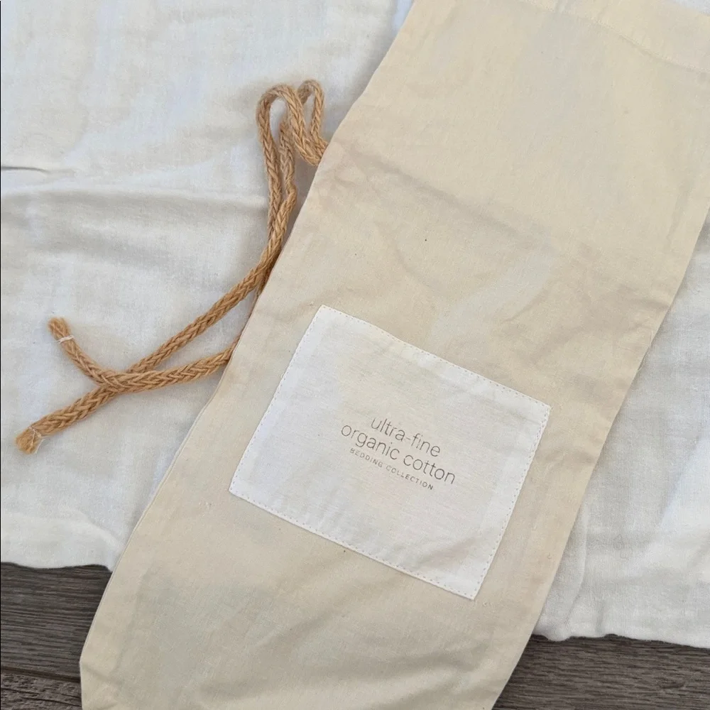 Restoration Hardware Warm White Ultra Fine Organic Cotton Toddler Pillow Case